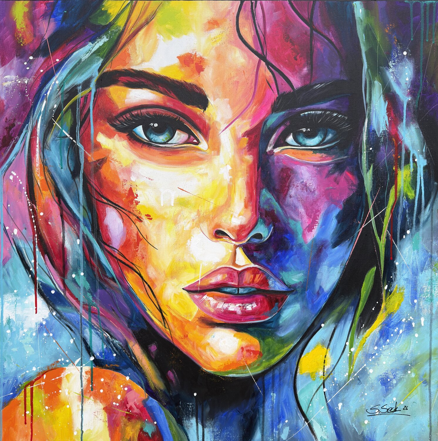 sometimes Sabrina Seck Original painting for sale
