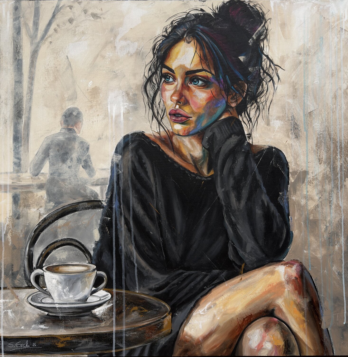 last summerday Sabrina Seck Peinture originale à vendre