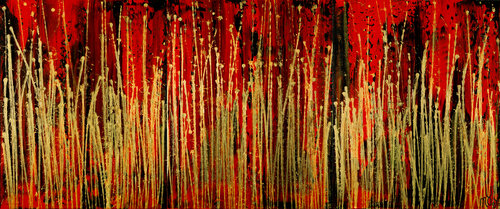 A closer look (Gold magnetism) by Nestor Toro, 油畫 for Sale on Singulart