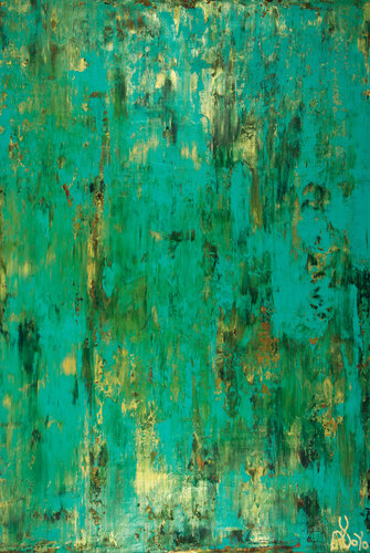 Emerald Panorama (Gold intrusions) von Nestor Toro, Malerei kaufen auf Singulart
