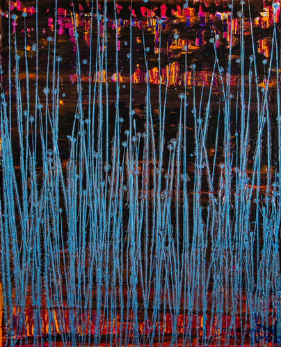 Blue frequencies (Electric panorama) von Nestor Toro, Malerei kaufen auf Singulart