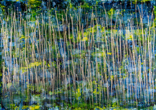 Green forest (Silver lights intrusions) 2 von Nestor Toro, Malerei kaufen auf Singulart