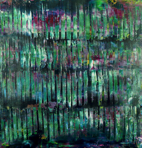 Iridescent green forest 1 von Nestor Toro, Malerei kaufen auf Singulart