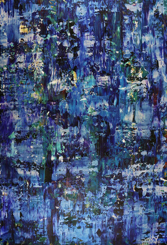 Iridescent midnight blue von Nestor Toro, Malerei kaufen auf Singulart