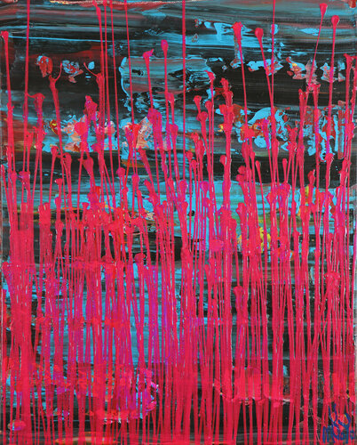 Pink frequencies (Electric panorama) von Nestor Toro, Malerei kaufen auf Singulart