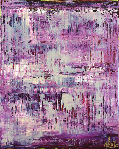 Purple panorama (Changing Iridescent Blue) von Nestor Toro, Malerei kaufen auf Singulart