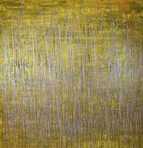 Somewhere in Between (Yellow and Gold) by Nestor Toro, Painting for Sale on Singulart