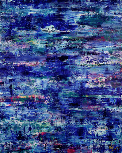 Caribbean ocean waters par Nestor Toro, Peinture en vente sur Singulart