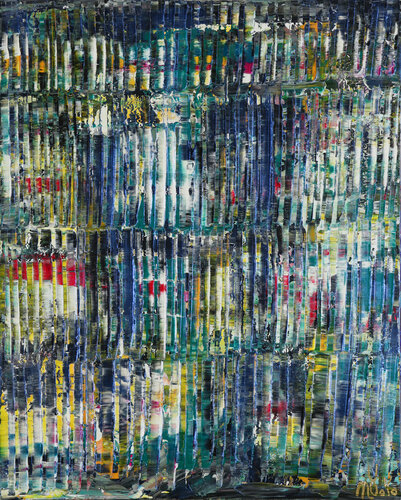 Frozen in time (Iridescent colorfield) par Nestor Toro, Peinture en vente sur Singulart