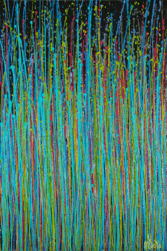 Blue symphony (Natures dance) 1 par Nestor Toro, Peinture en vente sur Singulart