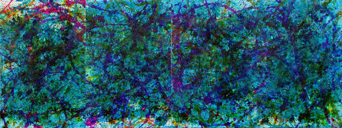 Immersed in turquoise von Nestor Toro, Malerei kaufen auf Singulart