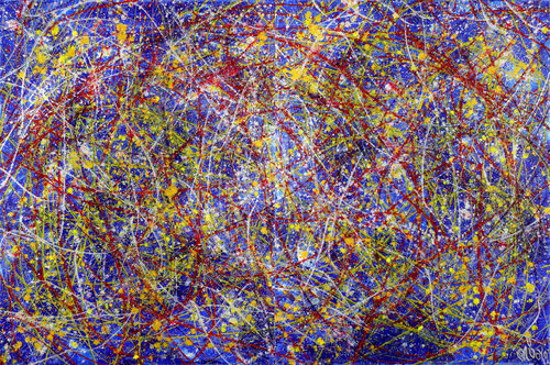 Tangled up in blue par Nestor Toro, Peinture en vente sur Singulart
