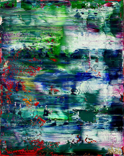Caribbean energy (Ocean and forest) par Nestor Toro, Peinture en vente sur Singulart