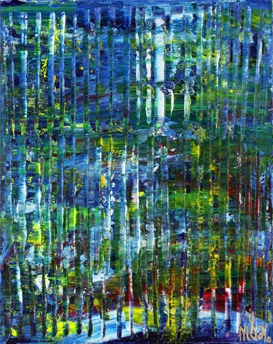 Water and forest par Nestor Toro, Peinture en vente sur Singulart