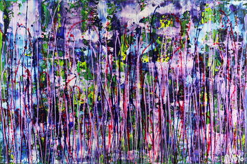 Under the Aurora (In between frequencies) par Nestor Toro, Peinture en vente sur Singulart