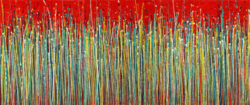 Strange spectra 6 (over red) par Nestor Toro, Peinture en vente sur Singulart