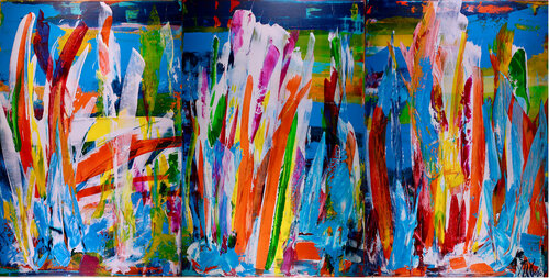 Competing For the Sun by Nestor Toro, 油畫 for Sale on Singulart