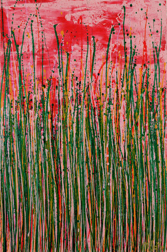 Floating over pink #2 par Nestor Toro, Peinture en vente sur Singulart