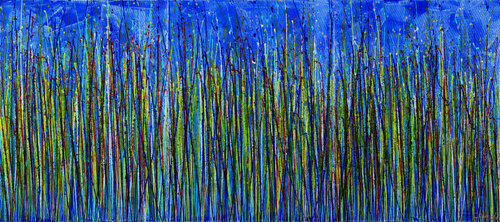 Garden in blue mood von Nestor Toro, Malerei kaufen auf Singulart