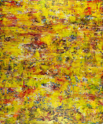 Under a microscope (Golden sand) par Nestor Toro, Peinture en vente sur Singulart