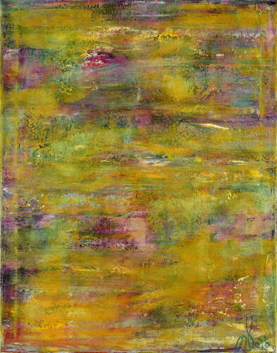 Distorted pond (Iridescent garden) par Nestor Toro, Peinture en vente sur Singulart