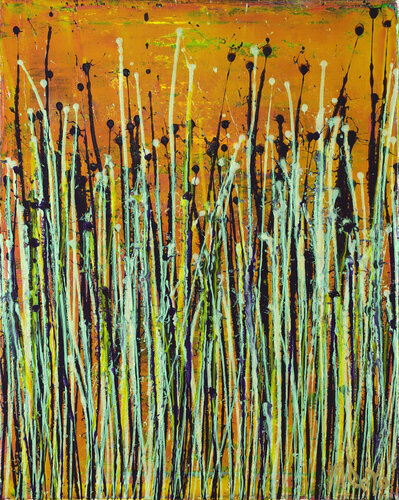 Hazel Sky (Glowing grass) von Nestor Toro, Malerei kaufen auf Singulart