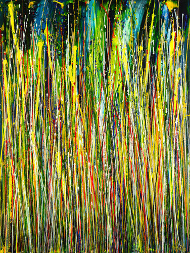 Turning to gold (Vertical spectra) 2 par Nestor Toro, Peinture en vente sur Singulart