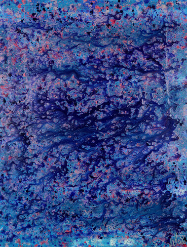 Torrential purple storm (A closer look) 4 par Nestor Toro, Peinture en vente sur Singulart