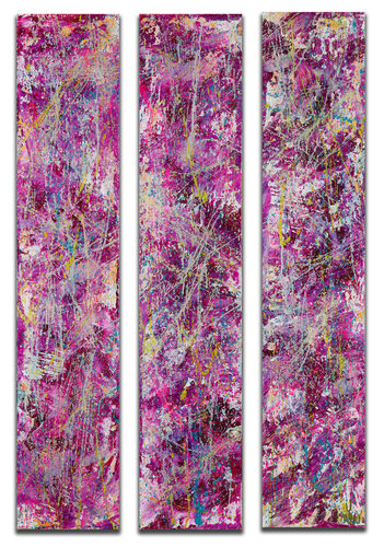 Divided pink expressions von Nestor Toro, Malerei kaufen auf Singulart