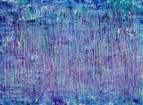 Deep sea (silver waves) von Nestor Toro, Malerei kaufen auf Singulart