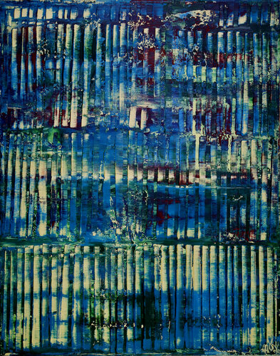 Azure panorama (Golden lights) von Nestor Toro, Malerei kaufen auf Singulart