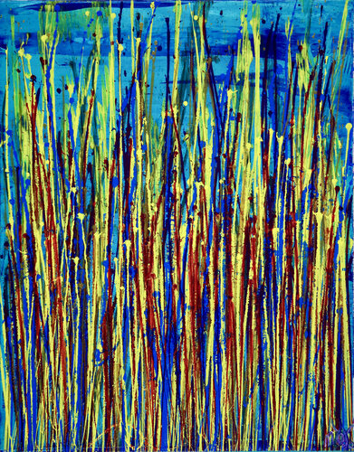 Shimmering garden 2 (Flow state) de Nestor Toro, Pintura a la venta en Singulart