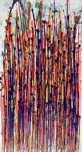 Illuminating garden spectra 3 de Nestor Toro, Pintura a la venta en Singulart
