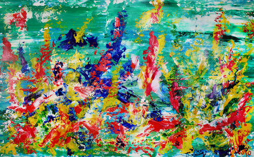 Emotional Color Explosion von Nestor Toro, Malerei kaufen auf Singulart