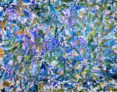 In A Turquoise Storm von Nestor Toro, Malerei kaufen auf Singulart