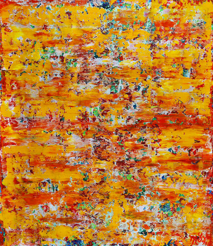 Yellow Spectra (Green Iridescent Lights) von Nestor Toro, Malerei kaufen auf Singulart