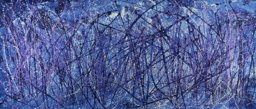 Torrential purple storm (A closer look) 2 von Nestor Toro, Malerei kaufen auf Singulart