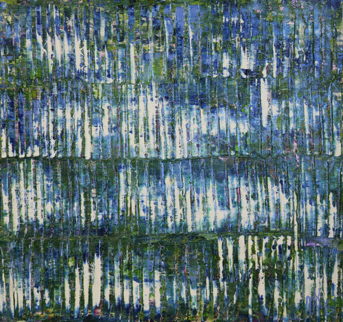 Blue refractions (Crystal core) von Nestor Toro, Malerei kaufen auf Singulart