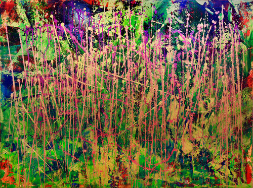 Golden Spectra (Forest Chaos) von Nestor Toro, Malerei kaufen auf Singulart