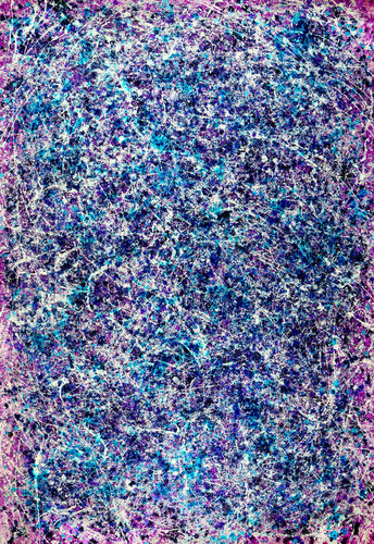 Blue display of affection (Silver stars) von Nestor Toro, Malerei kaufen auf Singulart