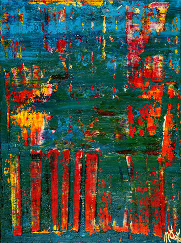 Infinity terrain ( with blue) by Nestor Toro, 油畫 for Sale on Singulart