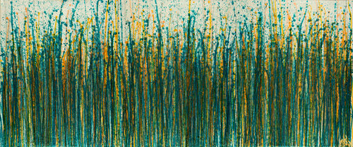 Crystal Down (Forest Green) by Nestor Toro, 油畫 for Sale on Singulart