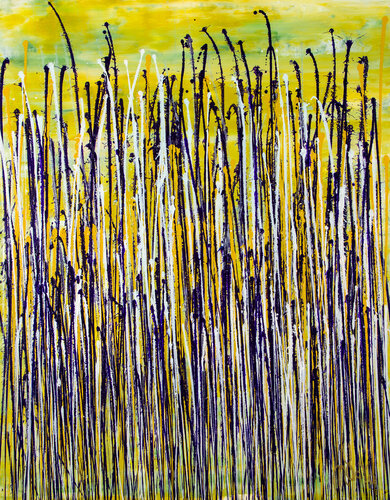 Glare garden (Purple and yellow reflections) von Nestor Toro, Malerei kaufen auf Singulart