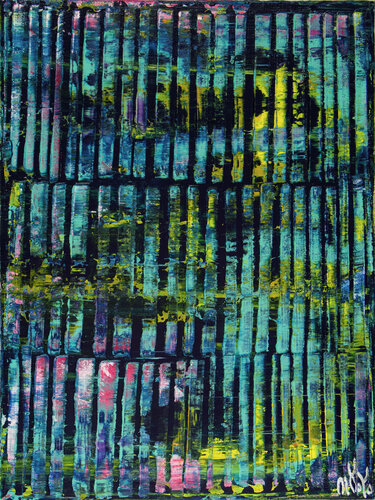 Modern spectra and lights (With Teal) von Nestor Toro, Malerei kaufen auf Singulart