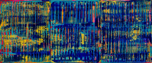 Breeze intrusion (Gold cracks) by Nestor Toro, 油畫 for Sale on Singulart