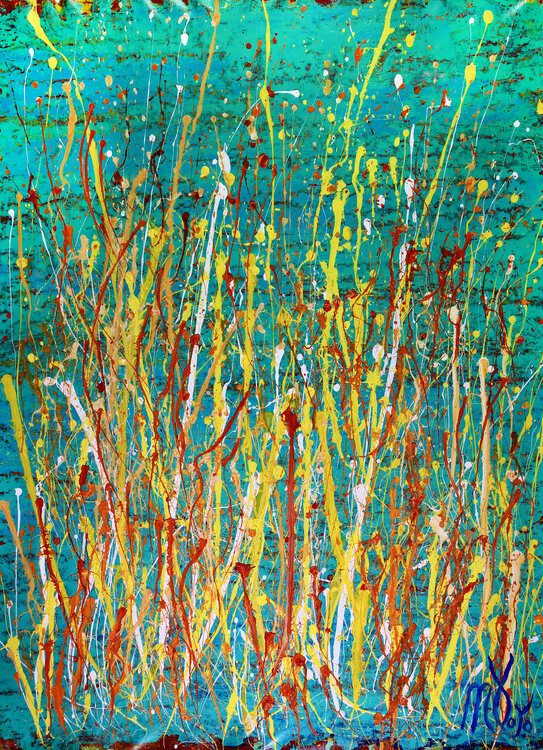 Drizzles Frenzy Over Aqua Green Nestor Toro