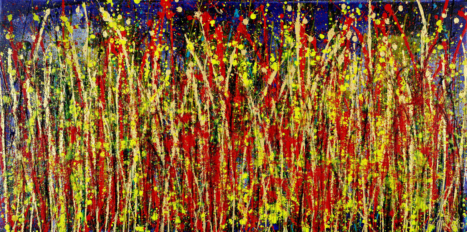 Shades of gold (Another celebration) Nestor Toro Originalgemälde zu verkaufen