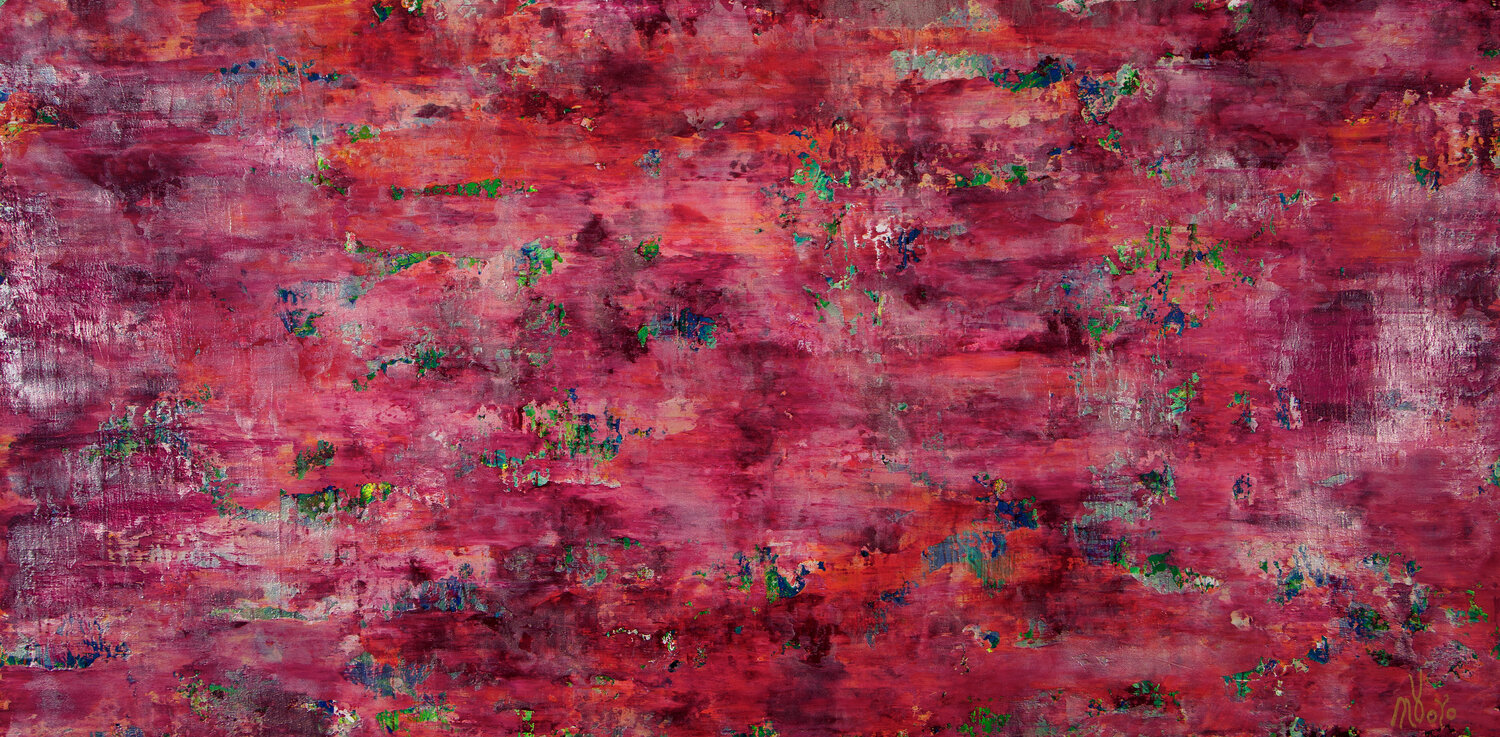 Bright pink window view Nestor Toro