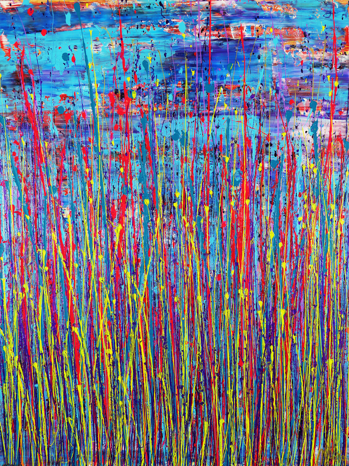 Spring drizzles (over blue) Nestor Toro
