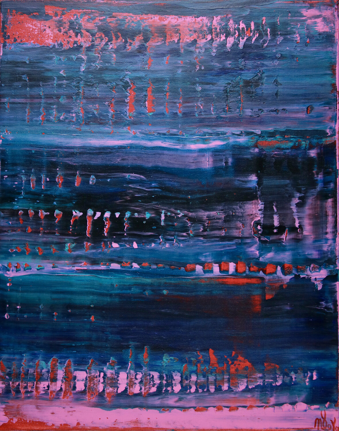 Blue with red intrusions Nestor Toro